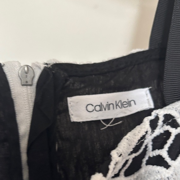 Calvin Klein girls  Dress with Lace Overlay - Picture 6 of 8